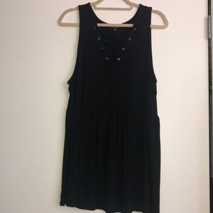 Torrid Lace Up Peplum Tank Top -Size 3